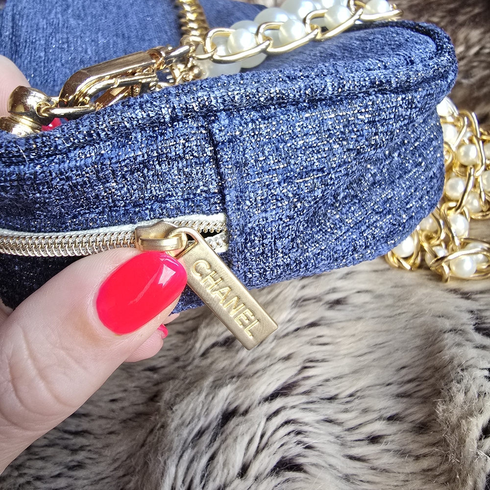 Chanel Conversion Makeup Bag - Denim Crossbody Ba… - image 4